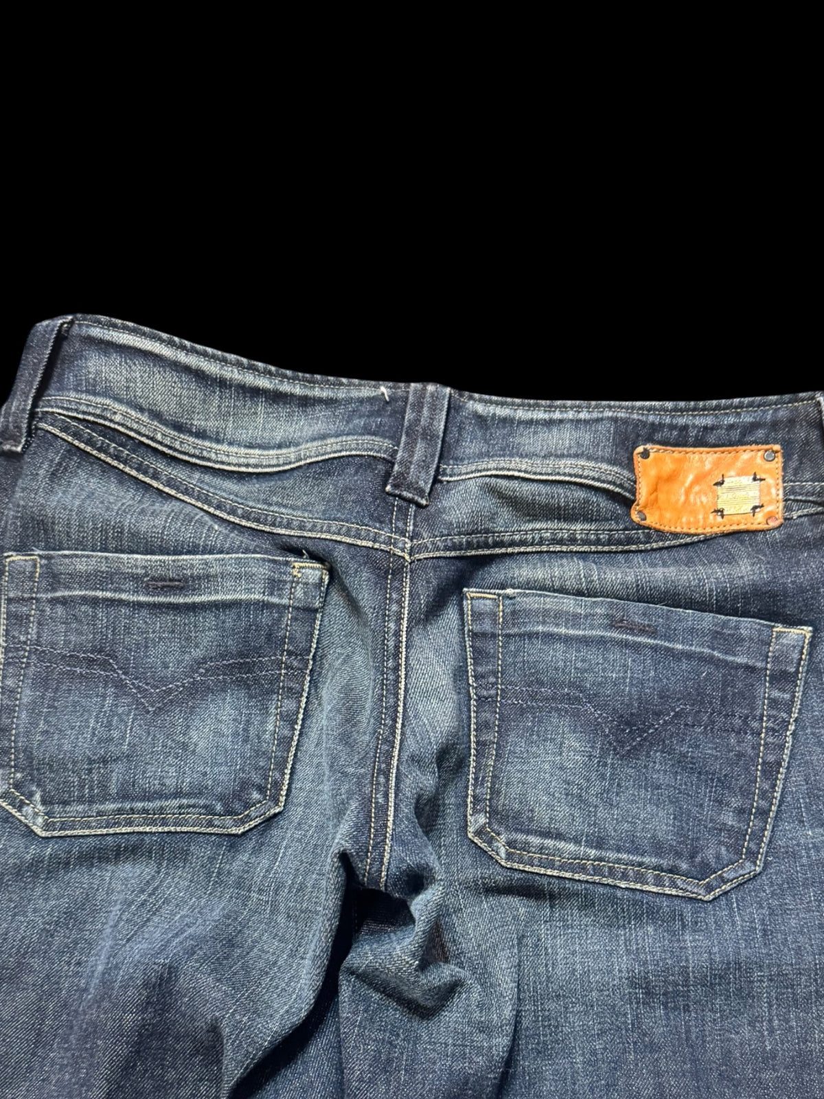 Diesel “Lambry” Low Rice Flared Jeans