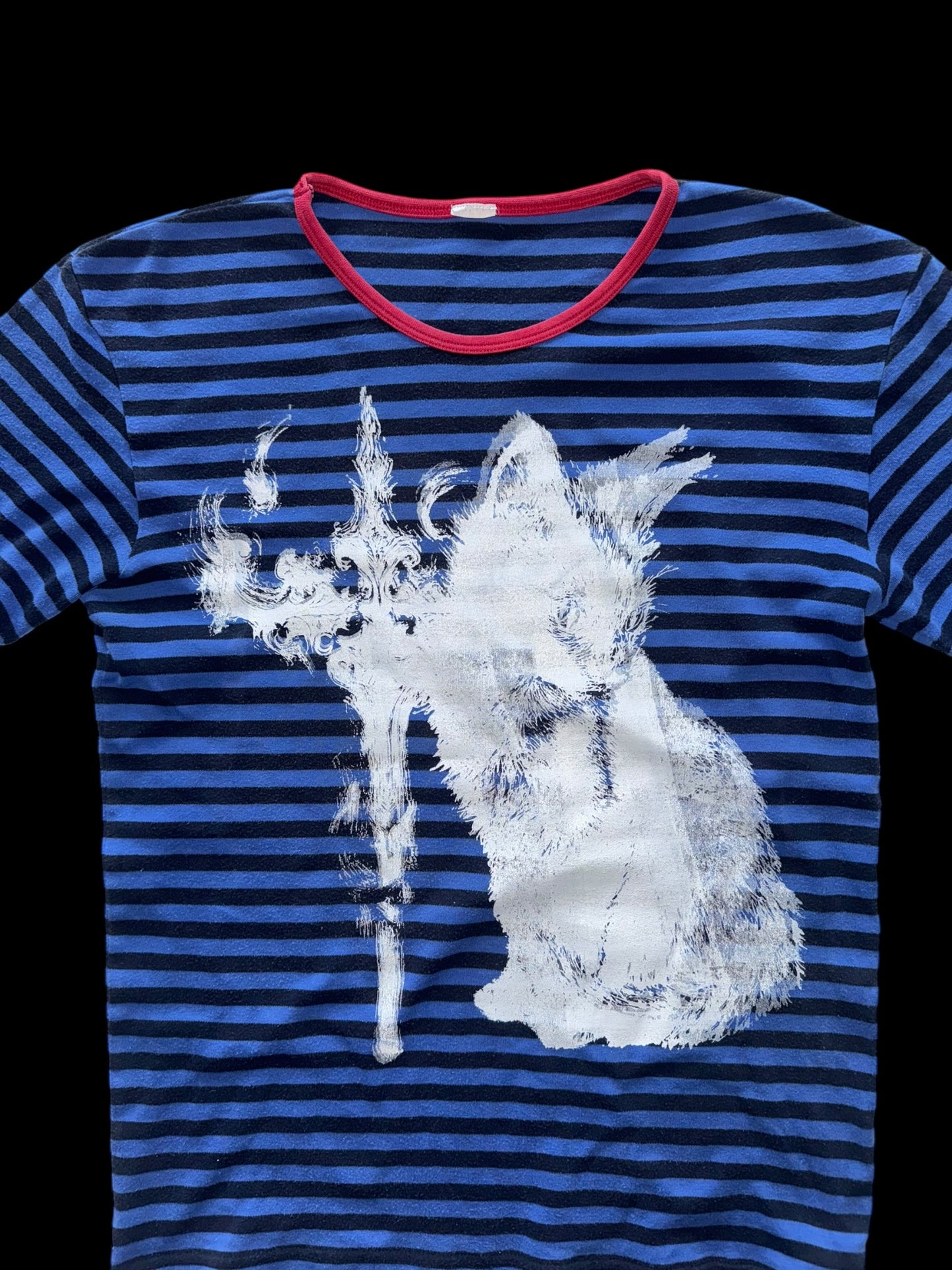 Gothic Stripe Kitten T-Shirt