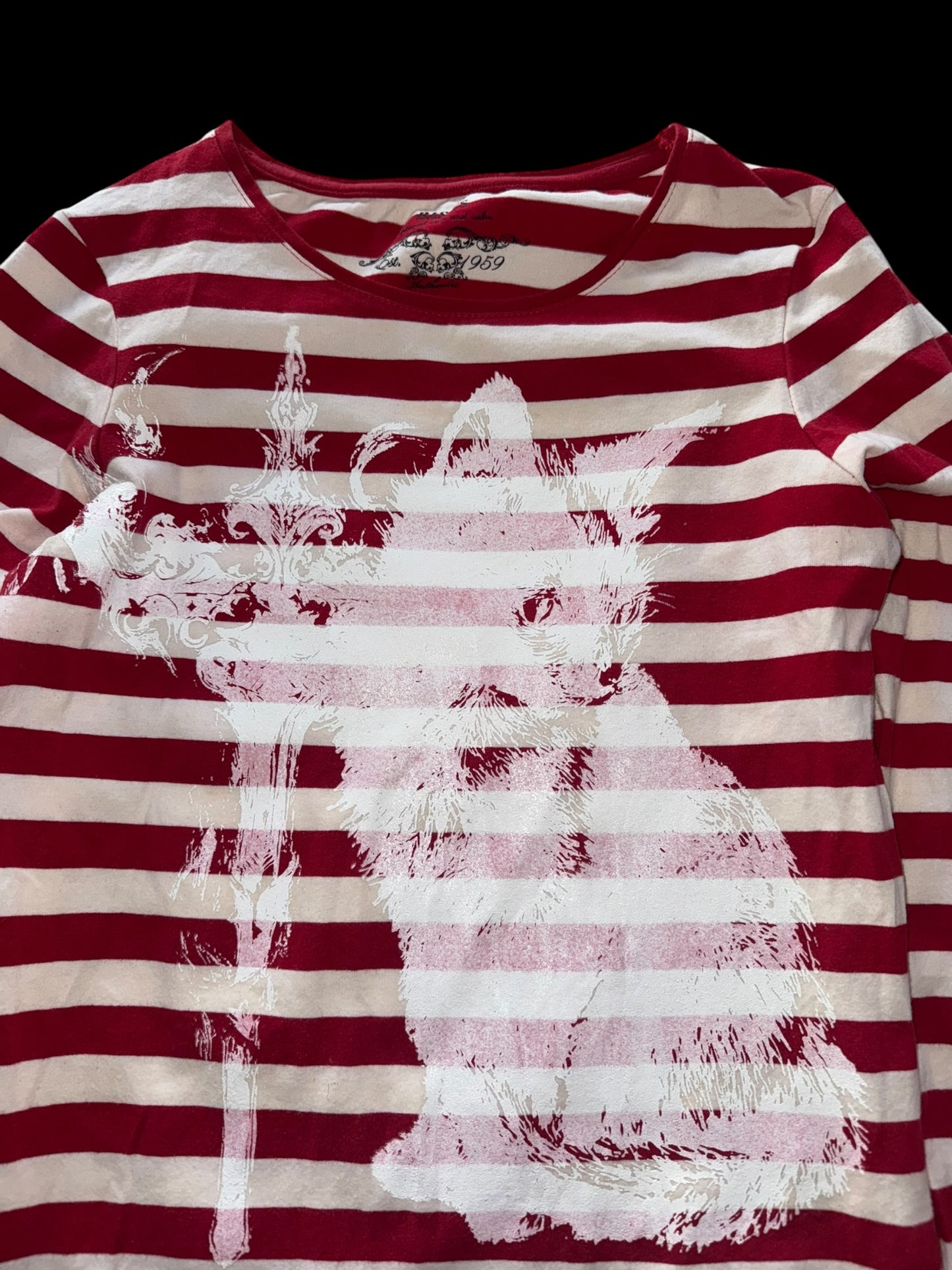 Gothic Striped Cat Longsleeve