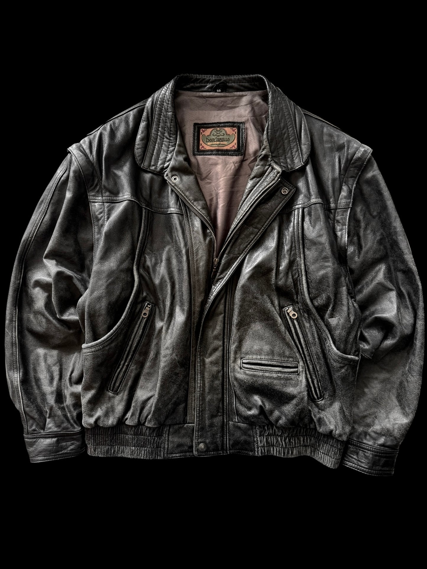 Faded Leather Jacket