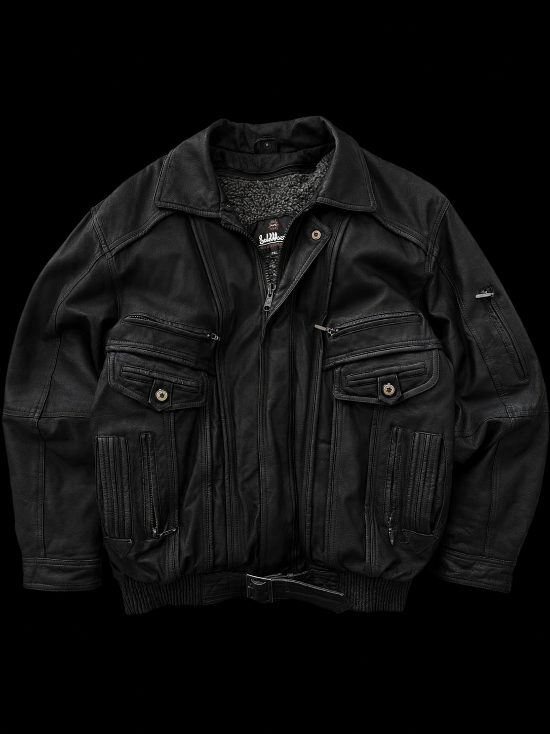 Vintage Oversize Leather Jacket