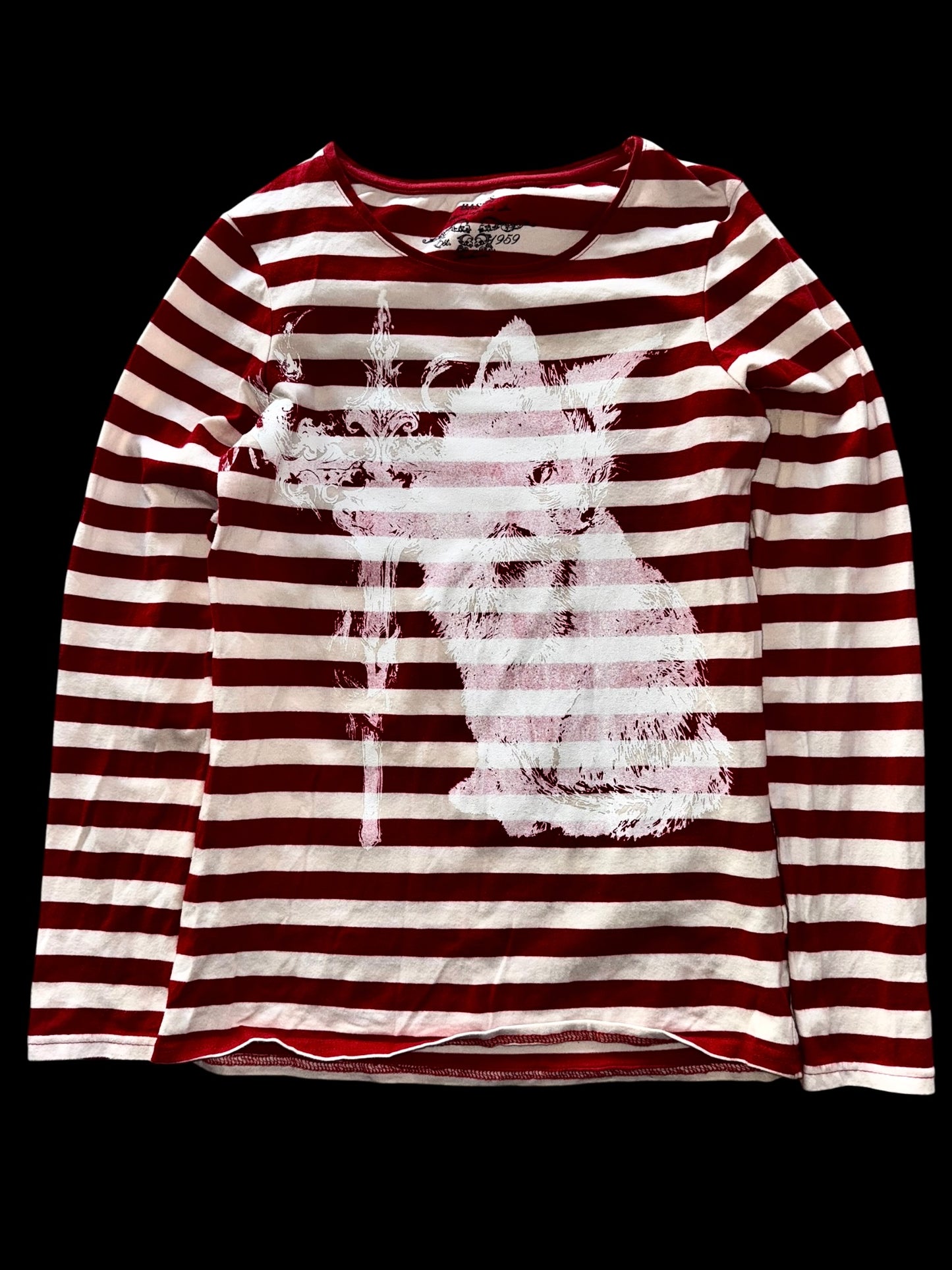 Gothic Striped Cat Longsleeve
