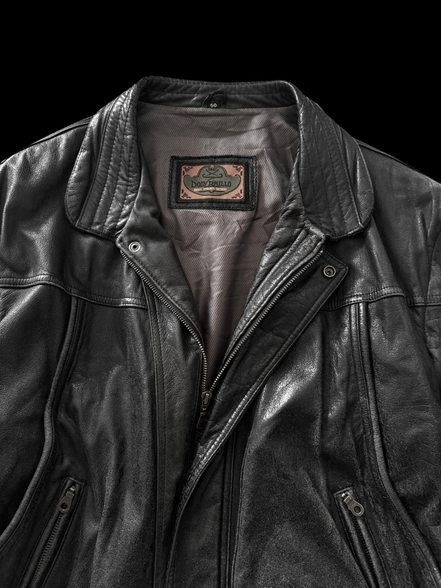 Faded Leather Jacket