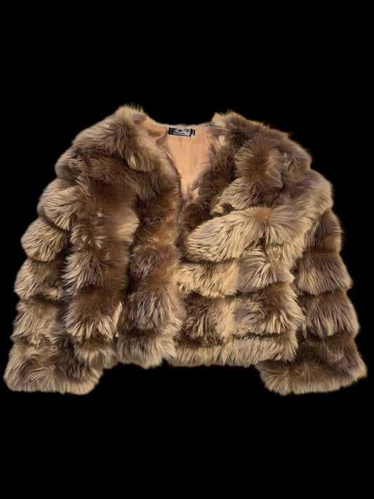 Faux fur shubka
