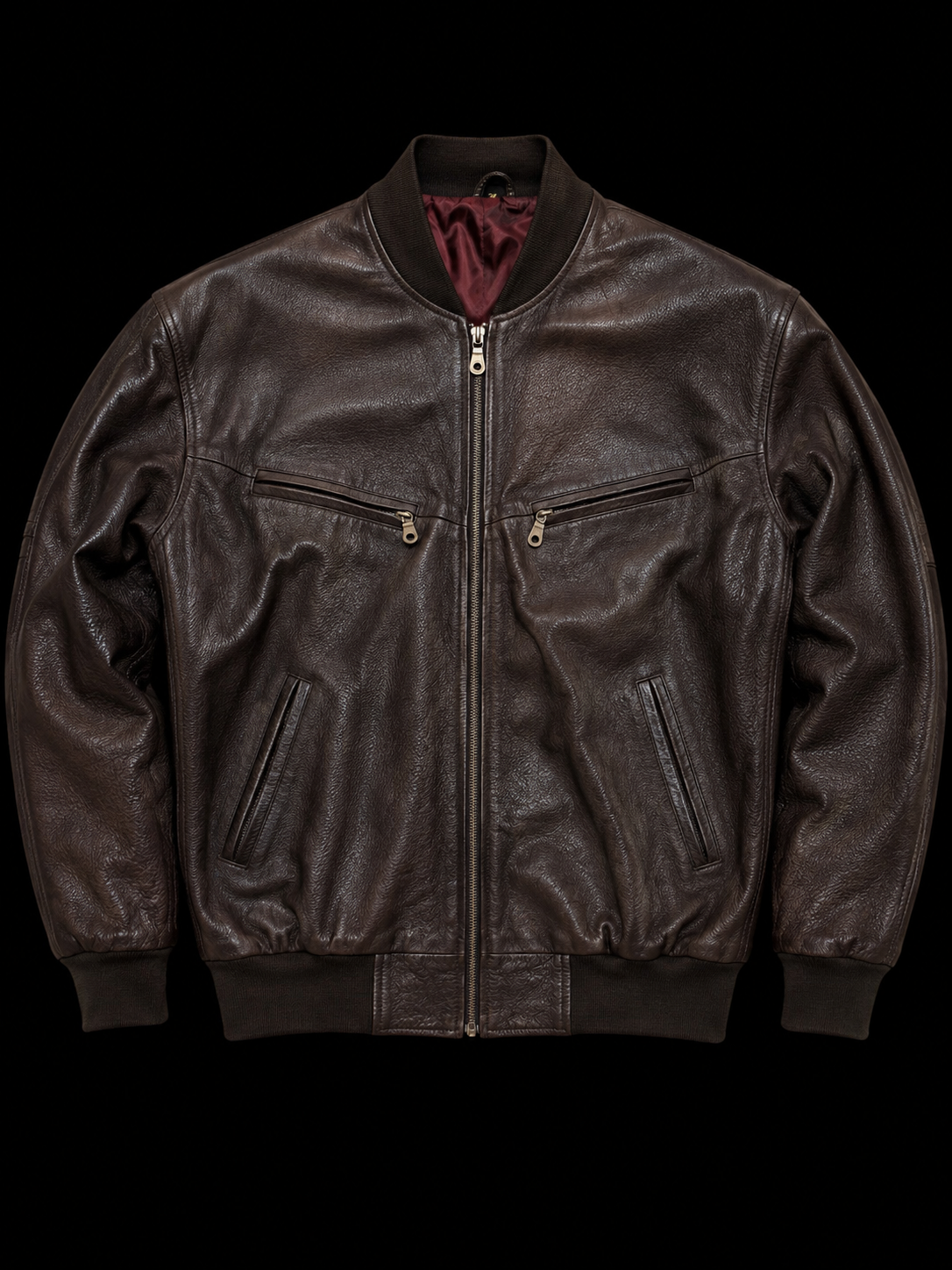 Vintage Leather Bomber