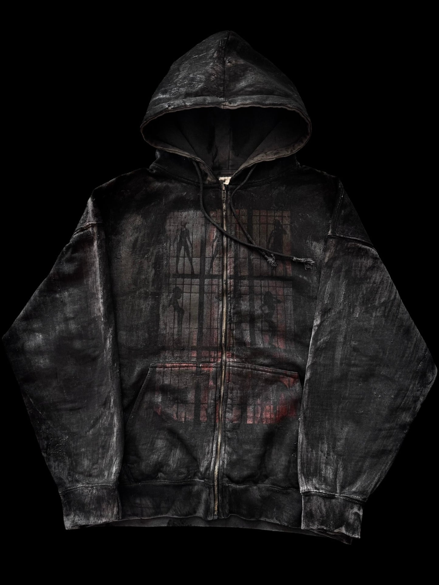 DarkRoom BlackWork Zip-Hoodie