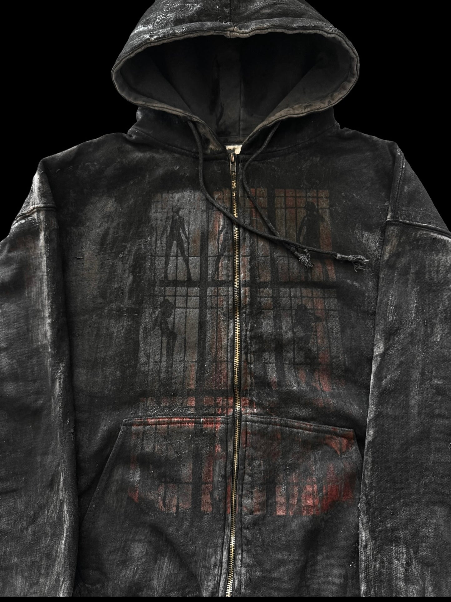 DarkRoom BlackWork Zip-Hoodie