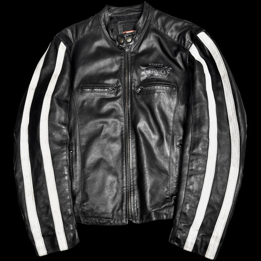 Vintage biker leather jacket XL